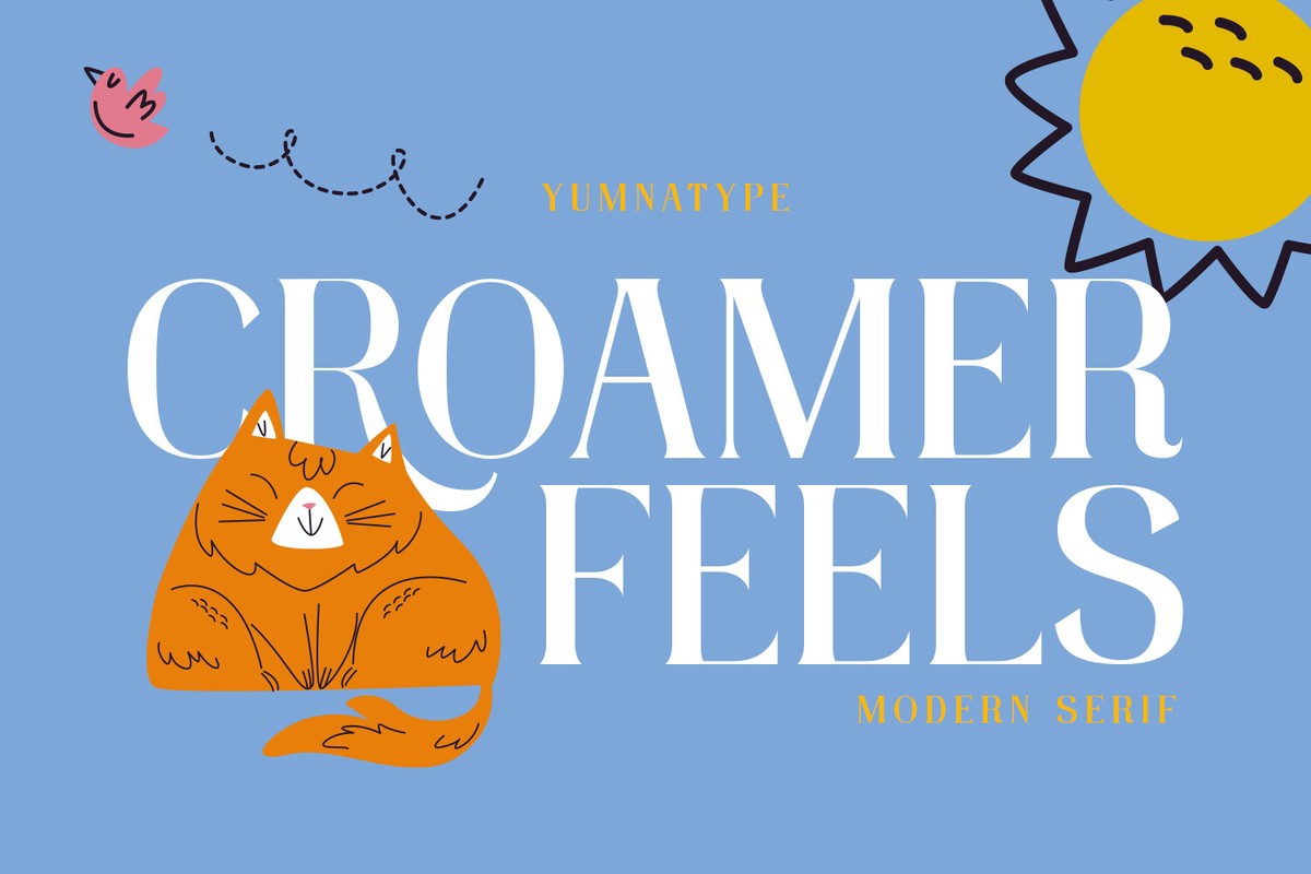 Пример шрифта Croamer Feels Regular