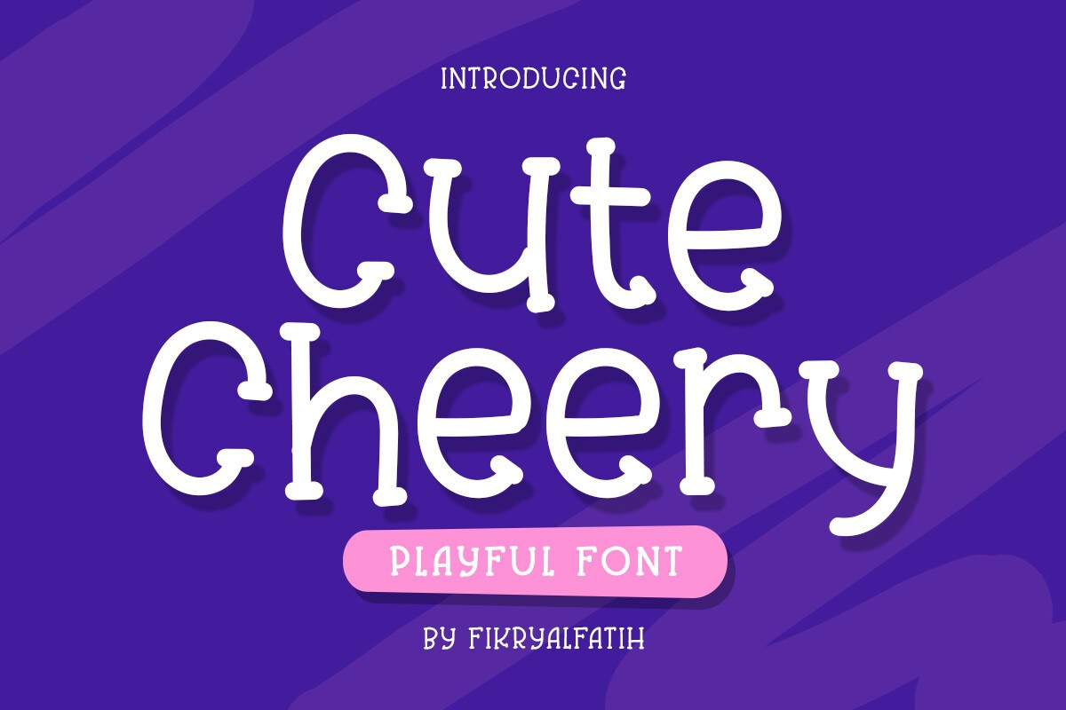 Пример шрифта Cute Cheery Regular