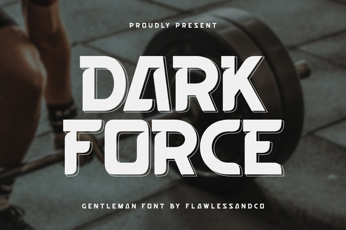 Пример шрифта Dark Force Regular