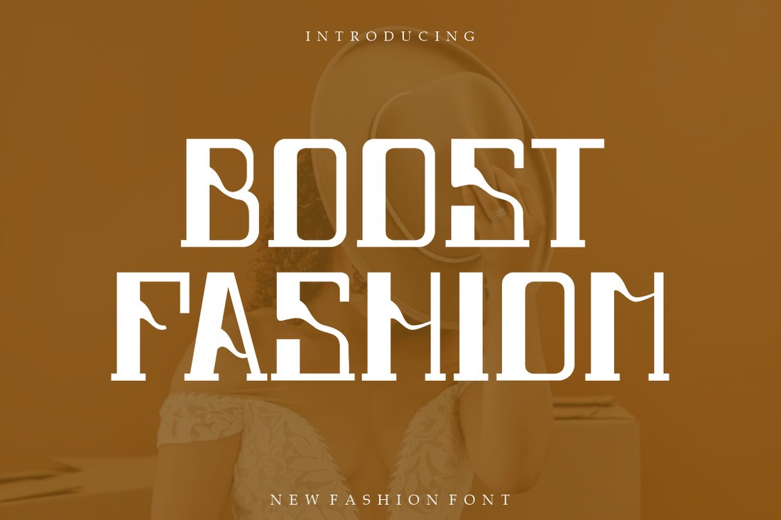 Пример шрифта Boost Fashion Regular