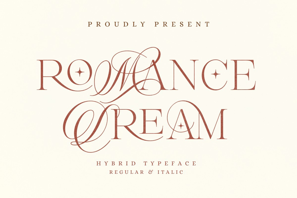 Пример шрифта Romance Dream Italic