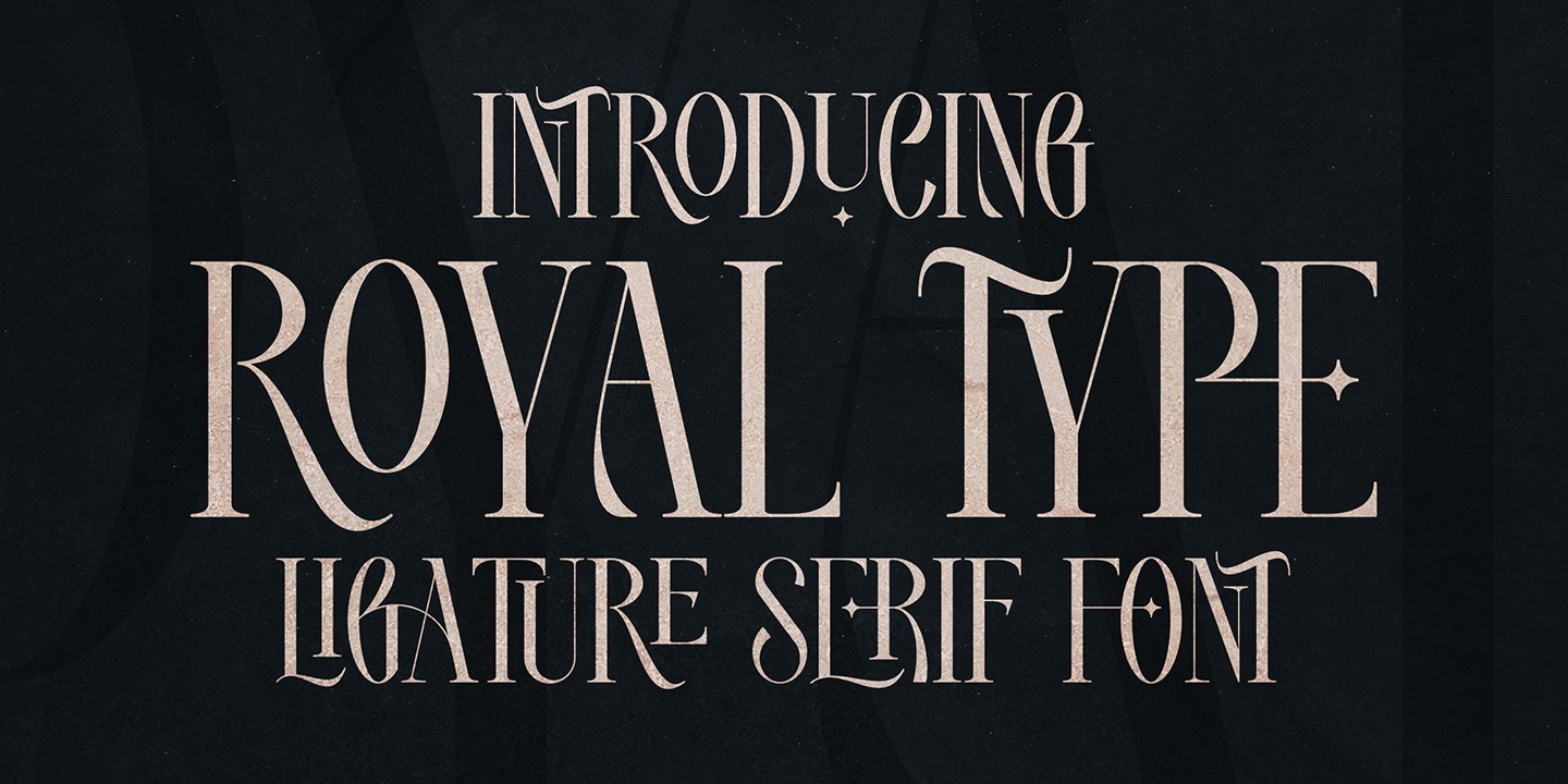 Пример шрифта Royal Type Regular