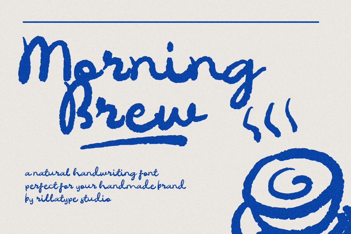 Пример шрифта Morning Brew Regular