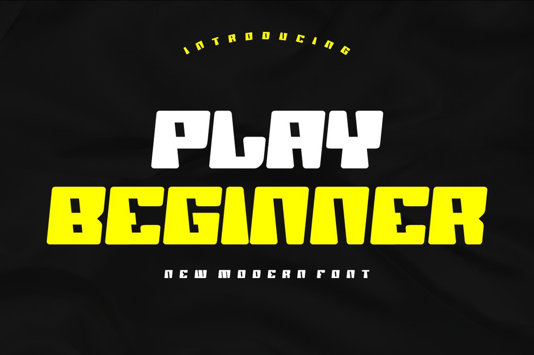 Пример шрифта Play Beginner Regular