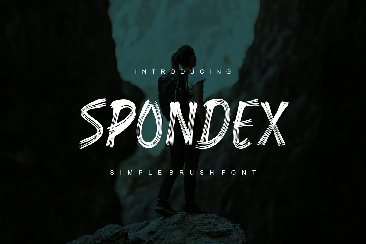 Пример шрифта Spondex Regular