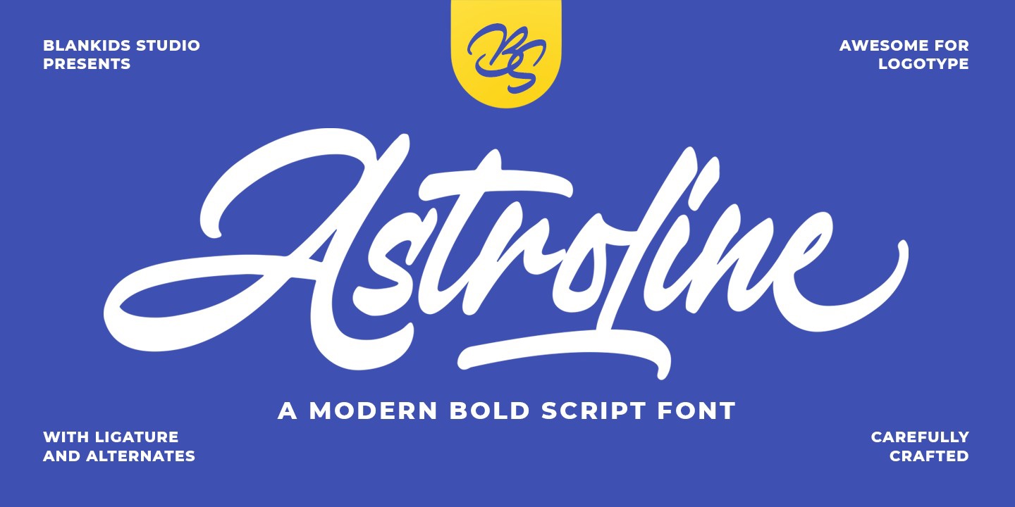 Пример шрифта Astroline Regular