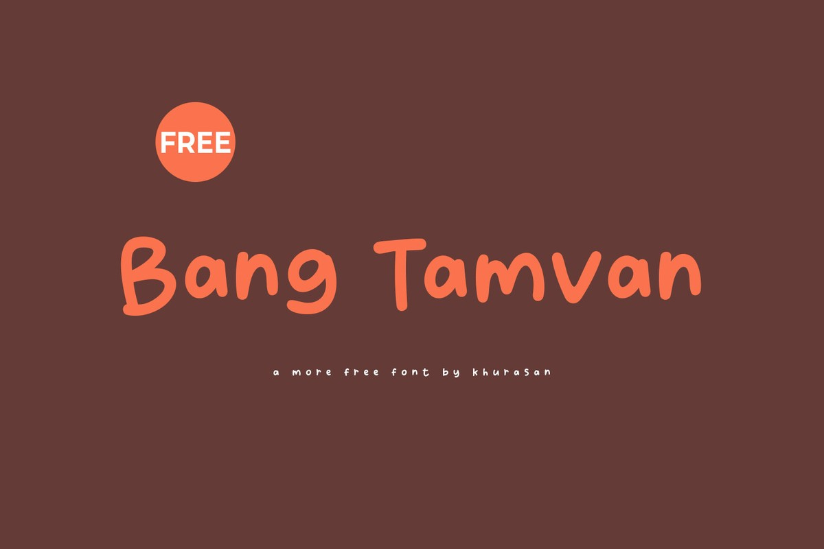 Пример шрифта Bang Tamvan Regular