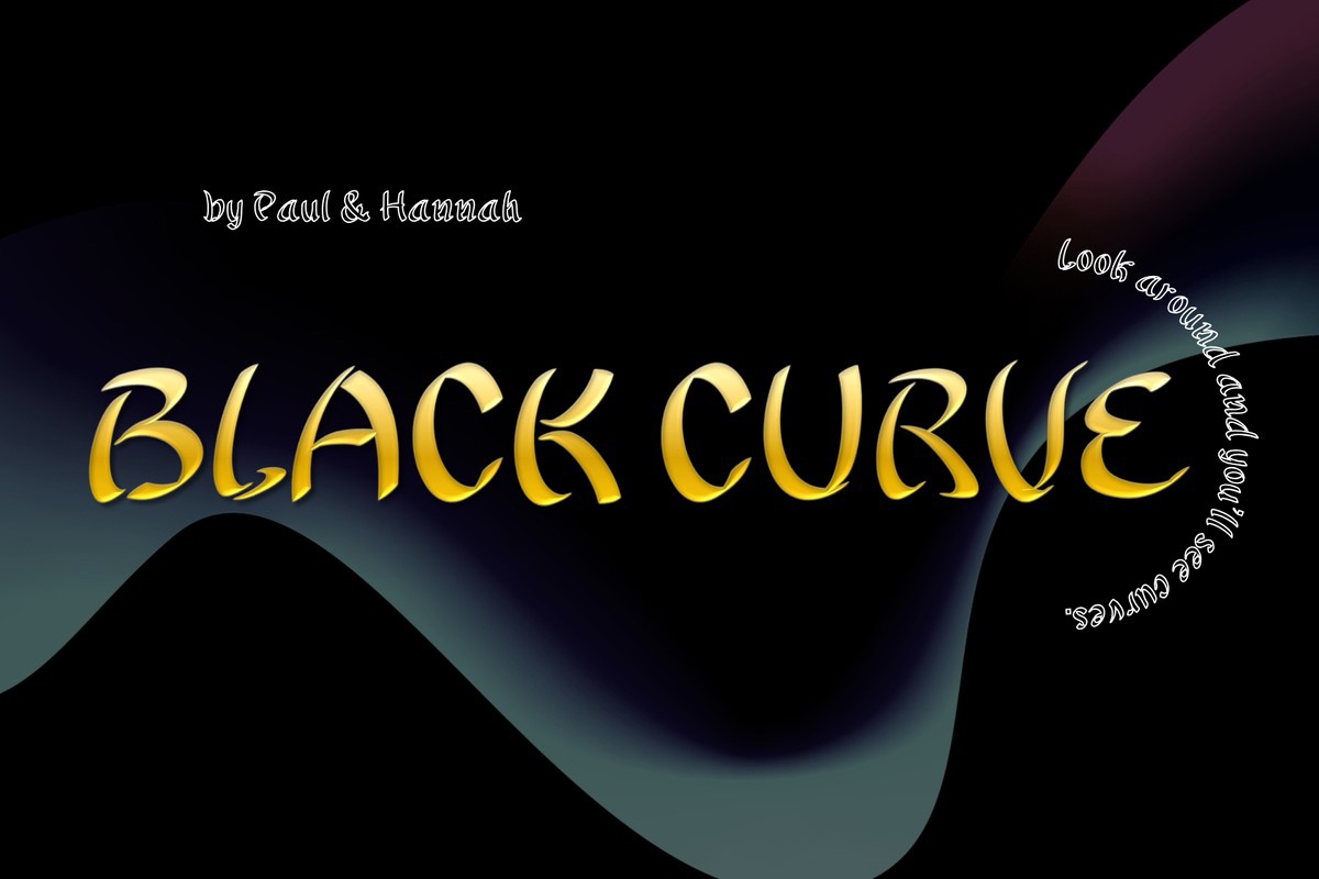 Пример шрифта Black Curve Regular