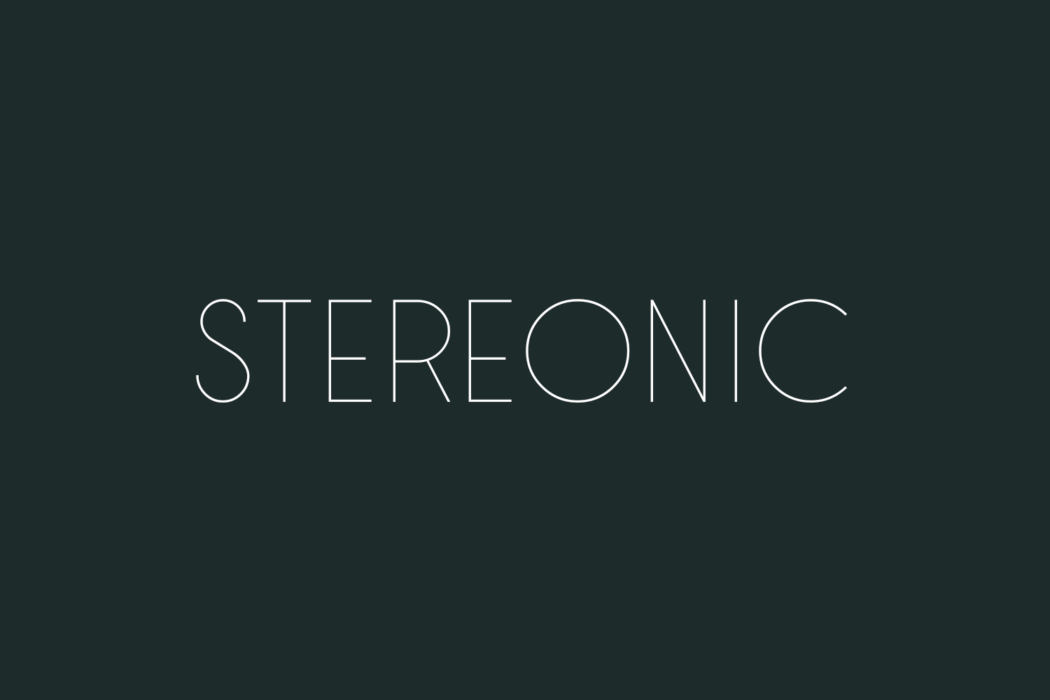 Пример шрифта Stereonic Regular