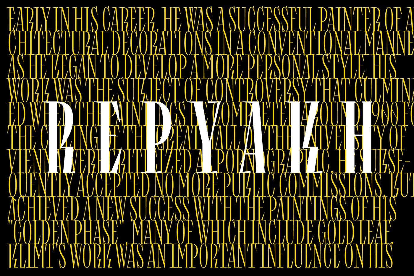 Пример шрифта Repyakh Regular